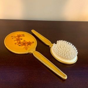 Vintage Gold Tone Vanity Set